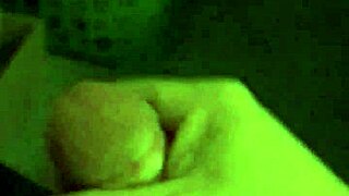 Gay man cums hard during intense masturbation session with cum everywhere on his body