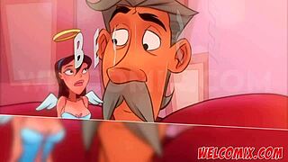 angel or devil, this slut loves teasing married men in naughty home animation