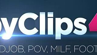 bbw girl gives a gift for a lucky boy