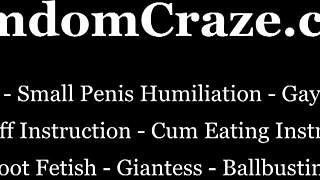 you are a big fat fucking loser in femdom pov.