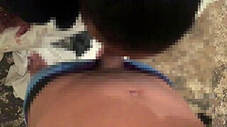 Shemale with big tits gives blowjob then rough doggystyle fuck