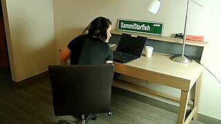 Shy Office Milf - Embarrassed Naked Female With Deepthroat And Costumes