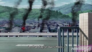 in this hentai, the sensei tries to fit his big cock in the student's tight pussy