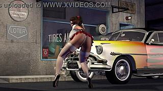Hot Rod Dancer Alexxa Shakes Her Ass In 3D Cartoon