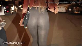 At the party, this latina teen has a see-through outfit showing her perfect ass.