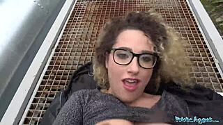 Spanish Shaved Pussy Nailed Outdoors by Public Agent