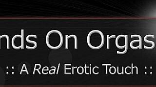 Cameraman films a woman masturbating until she's dripping wet.