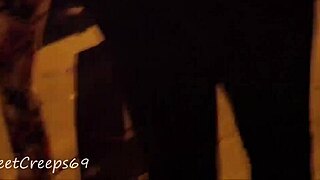 At the party, this latina teen has a see-through outfit showing her perfect ass.