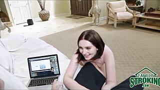 My Teen 18+ Stepsister Screams For Blowjob With Monster Cock!