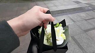 Surprising nina with a special valentine's day gift at home