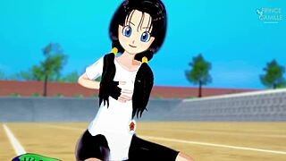 Videl Thanks You For Flying Lessons - Dragon Ball Z