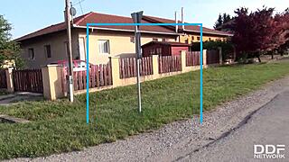 Anna siline sucks fat dick deep in her debut sex tape, cum in mouth pov.