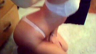 i watch sexy college girl rip clothes in teasing striptease on cam