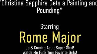 Milf Christina Sapphire’s muff stuffed by Rome Major’s big dick