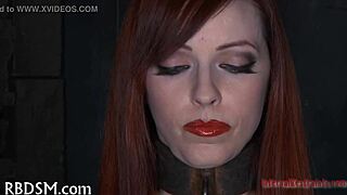 Babe Endures Tight Pussy Fucking In Bondage