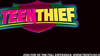 Wild Hardcore Sex In Doggystyle For Petite 18+ Shoplifter Blonde Teen 18+