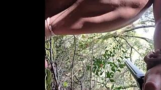 Pawg latina hiker masturbates until caught!