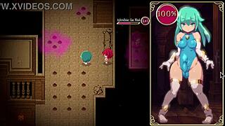 my futa mage kanade lost control, pounding toy pussy in dungeon quest redo