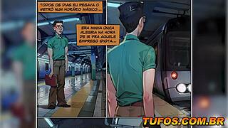 hot brazilian girl no panties subway