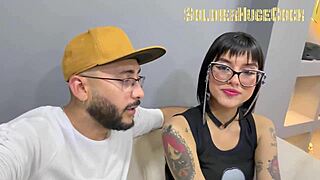 Beautiful Tattooed Girl's Porn Debut with Incredible Deepthroat Blowjob