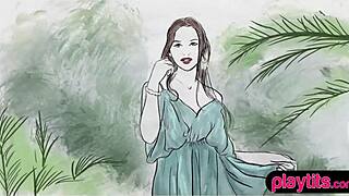 Beautiful brunette teen gloria sol does erotic striptease outdoors 😘