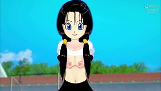 Videl Thanks You For Flying Lessons - Dragon Ball Z