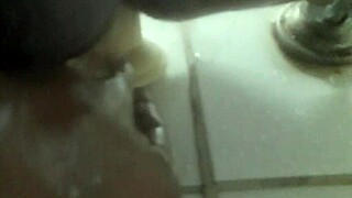 masturbating with my dildo in the shower