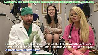 busty asian mina moon endures humiliating gyno exam at tampa university