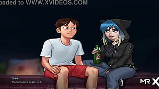 summertimesaga - peeping naked people through binoculars e1 78