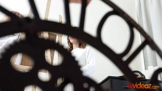 Cute Art Students Sofy Soul and Via Lasciva Share Cock in Hardcore 3some on 18Videoz