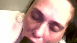 licking and slurping on this huge cock 🍆