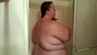 enjoying shower time with kitania k wildfire, admiring her big tits, ass, and wet body