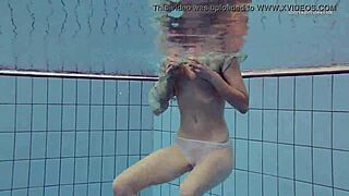 Tiny ass in a dress called Nastya with tight pussy