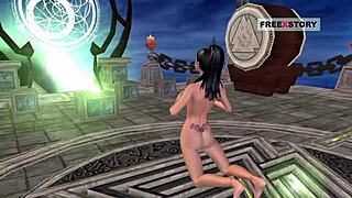 3D cartoon of Indian teen in sexy positions