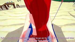 Parasoul in Bikini Gets Fucked by Skullgirls Characters in 3D Hentai Fantasy Scene