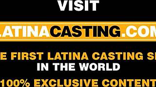 huge tits latina gets tit fuck and deepthroat in fake casting interview
