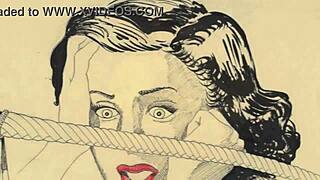 vintage erotic drawings from retro comics and anime 😍