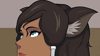 Korra Turns Furry Cummy Bender