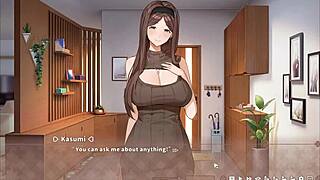 i caught my boss masturbating to my giant cock in summer clover harem hentai game ep 4.