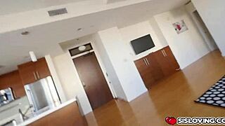 Step Bro Pounds Kharlie Stone's Shaved Pussy Hard!