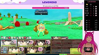 Vtuber Lewdneko Moans With Dildo In Evenicle!