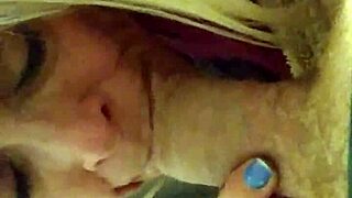 johnny gets a blowjob from blonde babe in hardcore action