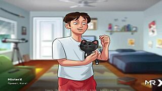 Summertime saga explores family values in episode 3 scene 42.