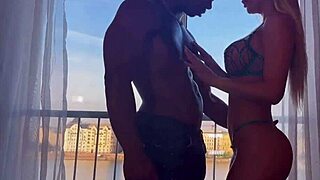 Caught Cheating! Blonde Hungarian GF Bangs Best Friend in Dorm!