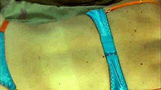 french amateur in leather lingerie thong garter belt heels?