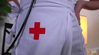 Busty Nurse Marley Brinx Delivers Intense Handjob Action