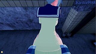 himiko toga and ochako uraraka have intense lesbian sex