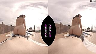 Nympho Teen Latina Enters Pool for Outdoor POV Fuck by PornBCN