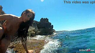 German Fit Teen Josy Enjoys Real Amateur Beach Sex on Holiday Trip