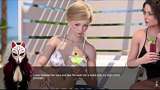 Kate 6: Public Beach Game With Brunette Milf